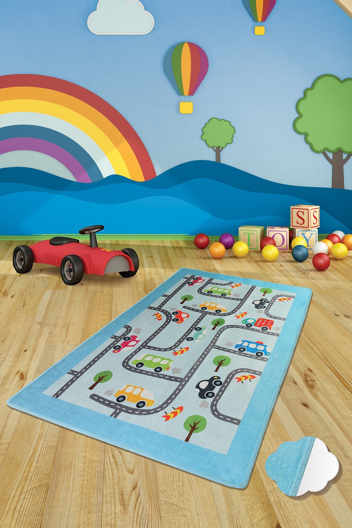 Alfombra infantil Traffic 100x160cm