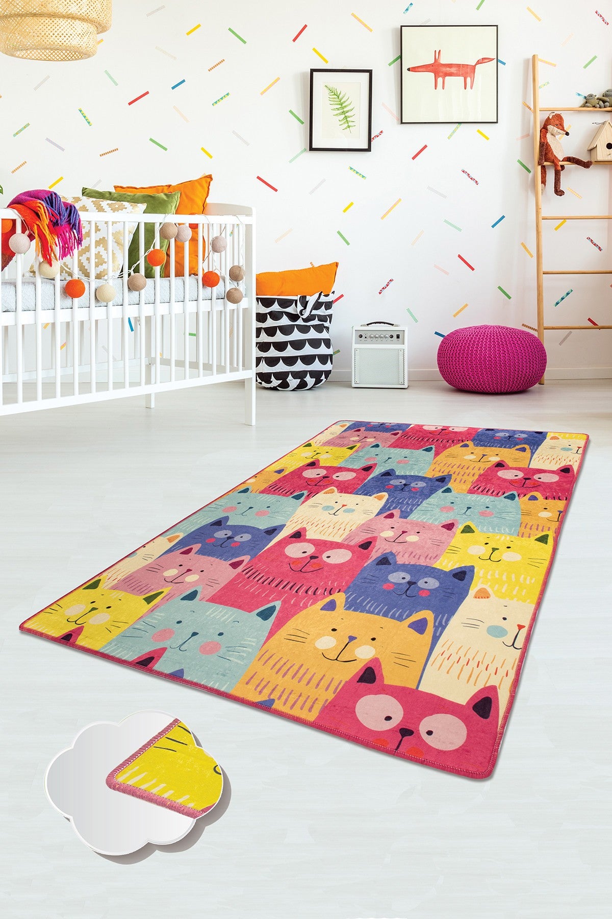 Alfombra infantil Colour Cats